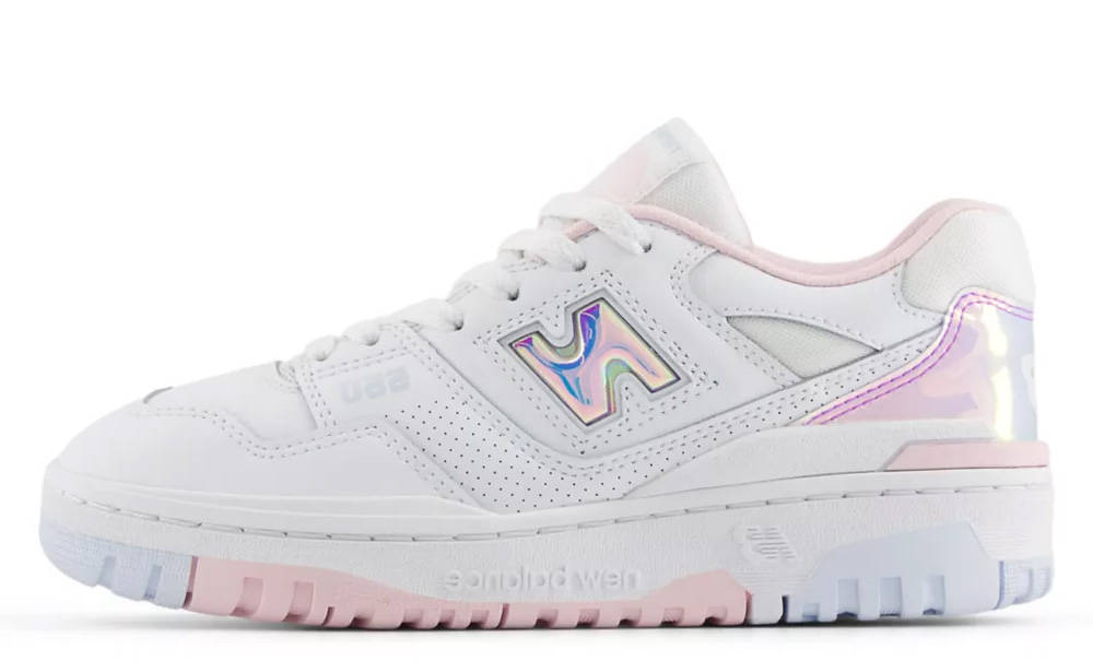 New Balance 550 GS Iridescent White Rose Sugar