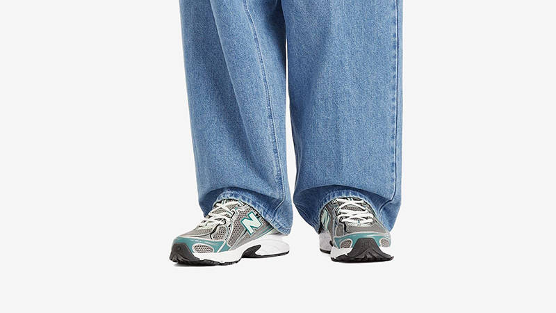 New Balance 740 Silver New Spruce U740NC2 on foot