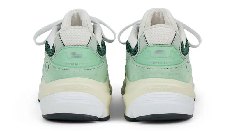 New Balance 990v6 Avocado Natural Mint Back