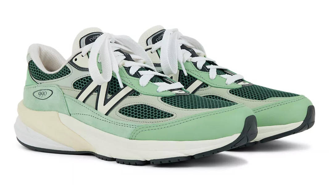 New Balance 990v6 Avocado Natural Mint Front