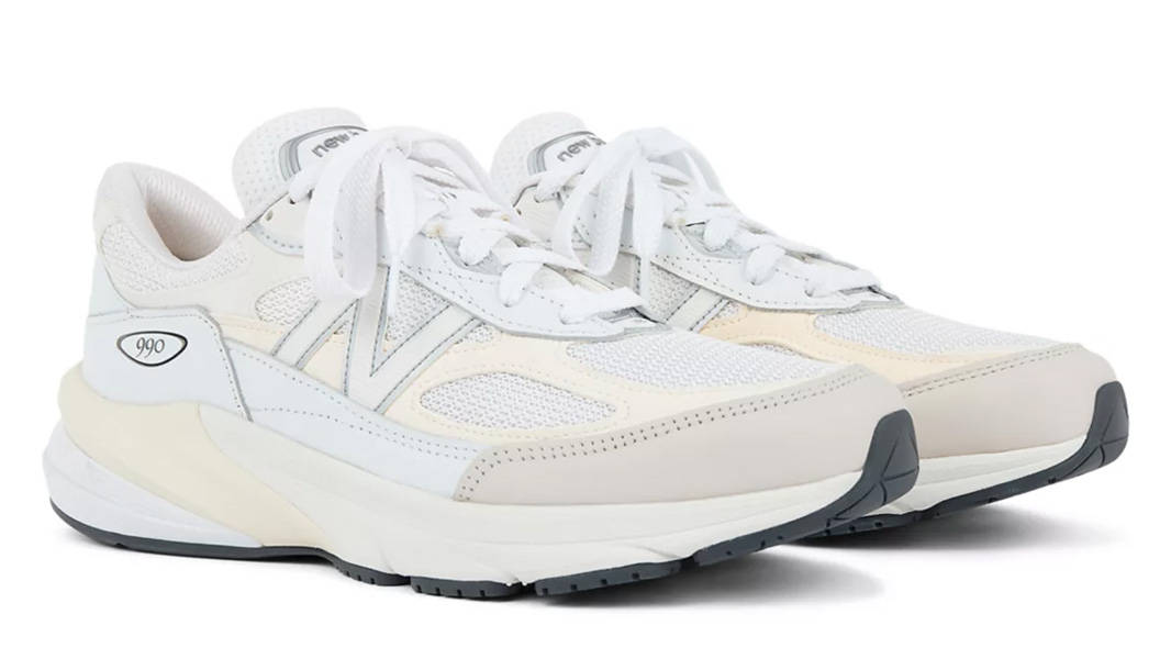 New Balance 990v6 White Sea Salt Front