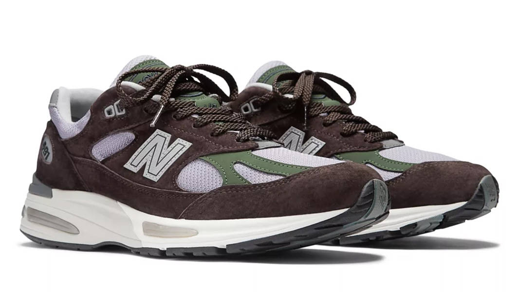 New Balance 991v2 Brown Pink Front