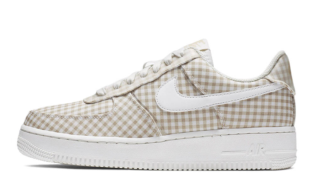 Nike Air Force 1 Gingham Pack Beige White