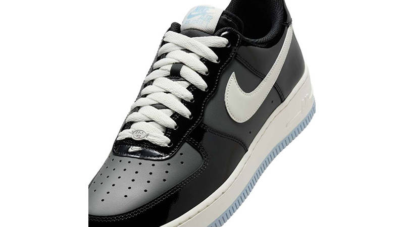 black and gray air force 1
