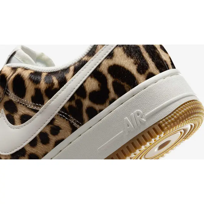 Nike Air Force 1 Low Leopard Print Closeup