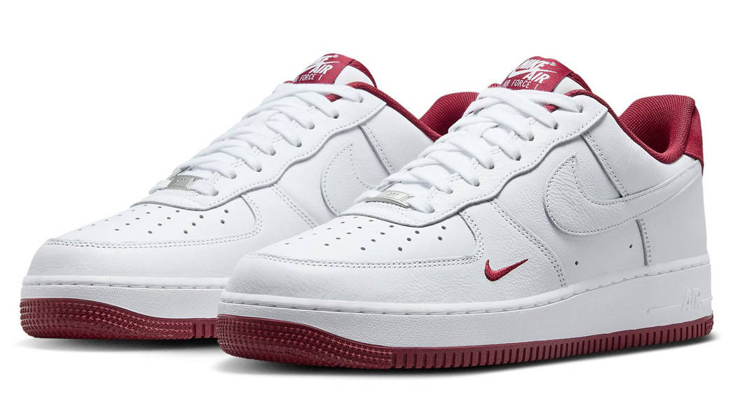Nike Air Force 1 Low Mini Swoosh White Team Red Front
