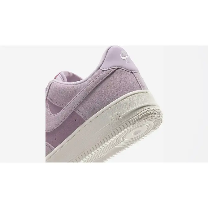 Nike Air Force 1 Low Suede Club Lilac HJ5336-500 heel