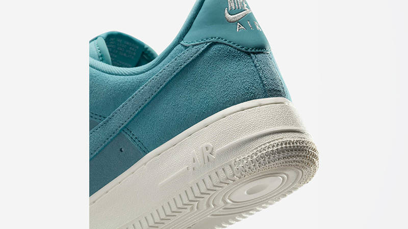 Nike Air Force 1 Low Suede Club Teal Blue HJ5336-400 heel