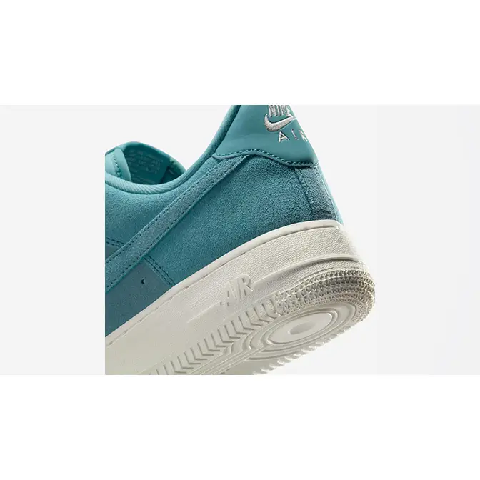 Nike Air Force 1 Low Suede Club Teal Blue HJ5336-400 heel