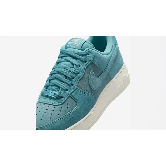 Nike Air Force 1 Low Suede Club Teal Blue HJ5336-400 tongue