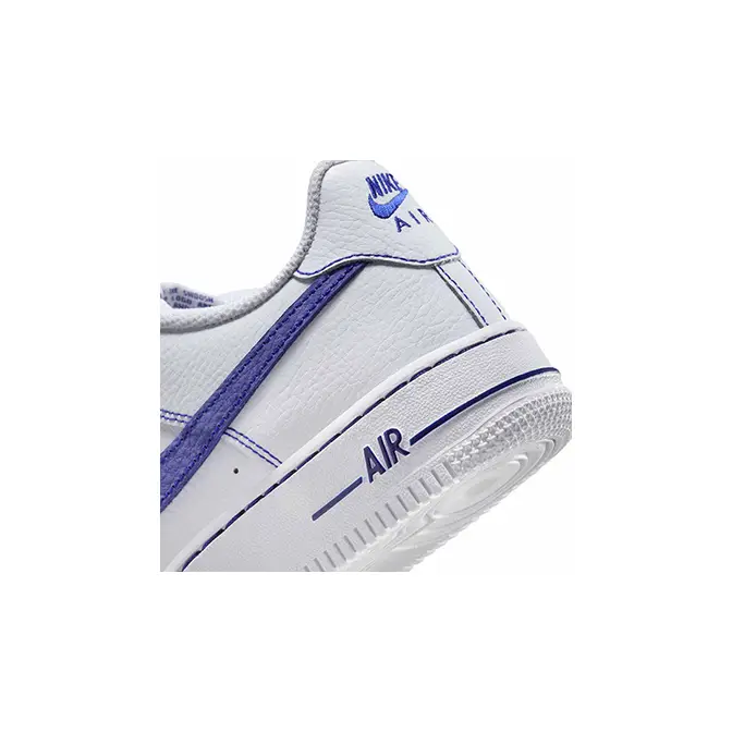Nike Air Force 1 LV8 GS White Deep Royal Blue HJ4563-100 heel
