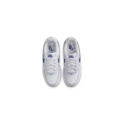 Nike Air Force 1 LV8 GS White Deep Royal Blue HJ4563-100 middle