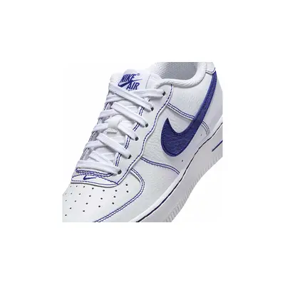 Nike Air Force 1 LV8 GS White Deep Royal Blue HJ4563-100 tongue