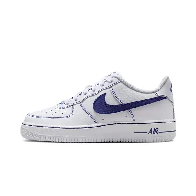 Nike Air Force 1 LV8 GS White Deep Royal Blue HJ4563-100