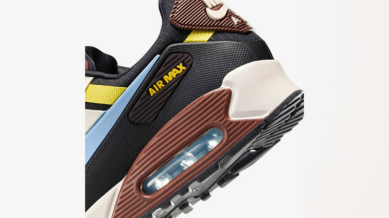 Nike Air Max 90 Drift Tan Brown Blue FB2877-101 heel