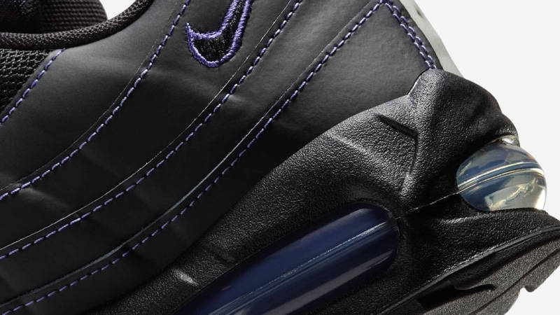 Nike Air Max 95 Big Bubble Black Purple Closeup