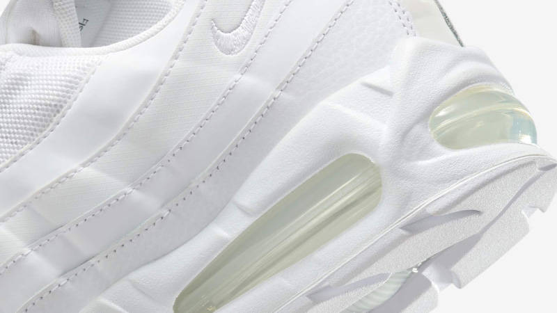 Nike Air Max 95 Big Bubble Triple White Closeup