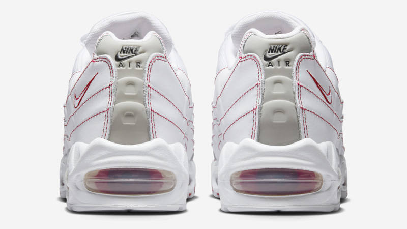 Nike Air Max 95 Big Bubble White University Red Back