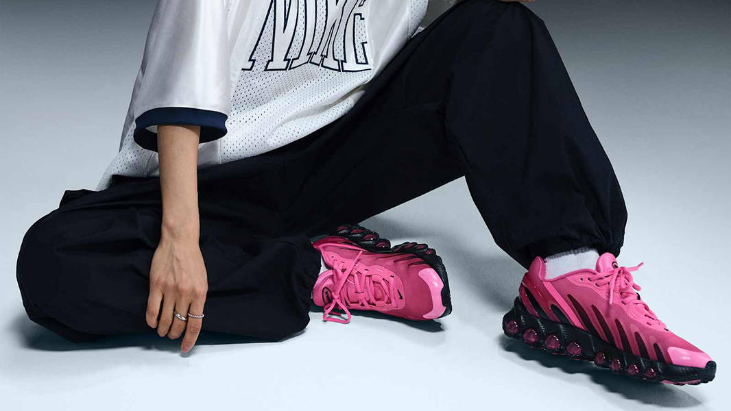 Nike Air Max Dn8 Laser Fuchsia Black HF5509-601 on feet