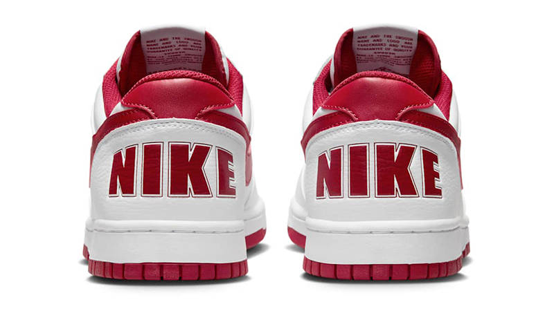 Nike Big Low White Gym Red 355152-150 Back