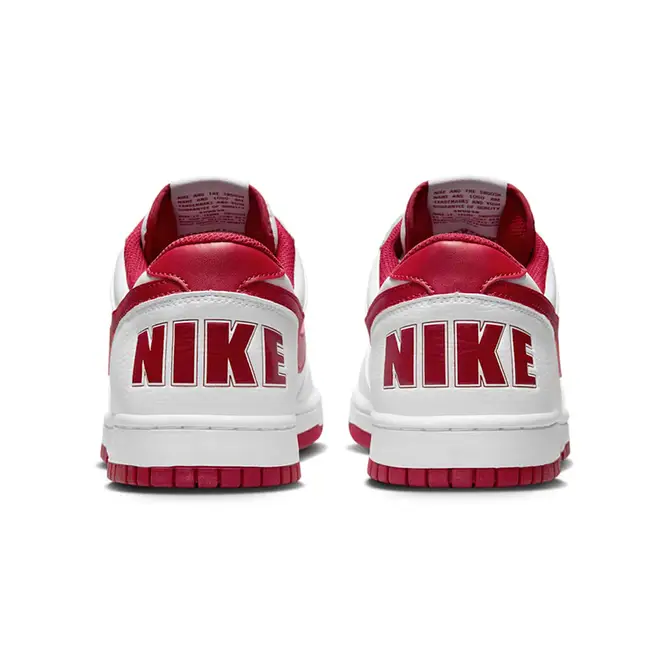 Nike Big Low White Gym Red 355152-150 Back