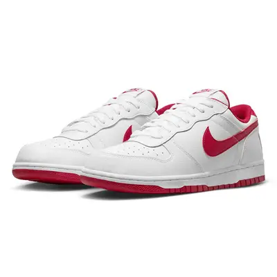 Nike Big Low White Gym Red 355152-150 Side