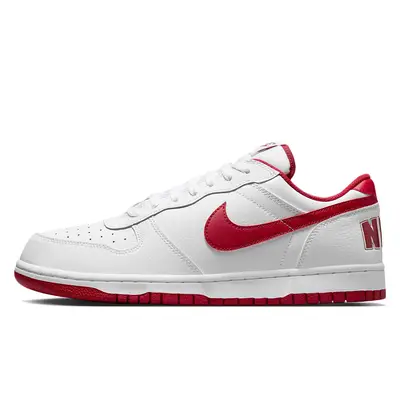 Nike Big Low White Gym Red 355152-150