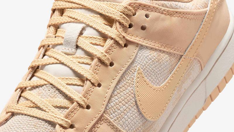 Nike Dunk Low Snakeskin Light Orewood Brown HJ5777-101 Detail