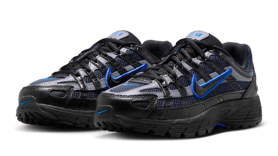 Nike P-6000 GS Black Game Royal Front