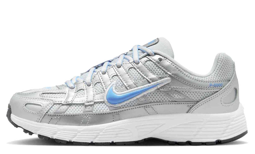 Nike P-6000 GS Metallic Silver University Blue