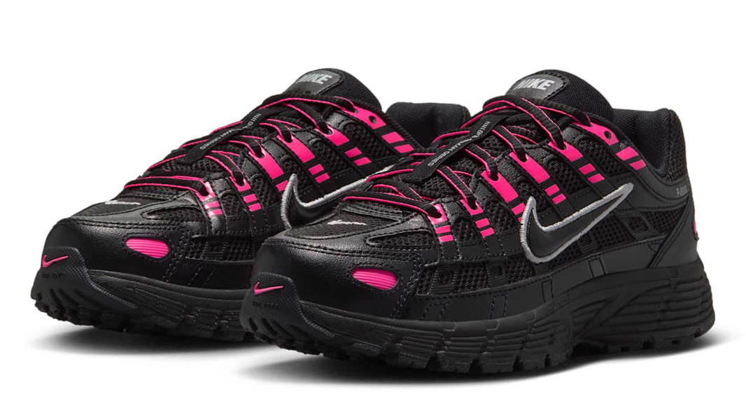 Nike P-6000 GS Pink Blast Metallic Silver Front