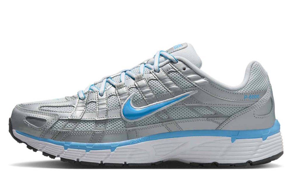 Nike P-6000 Metallic Silver University Blue
