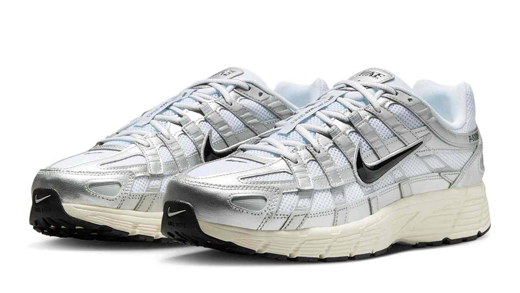 Nike P-6000 White Metallic Silver CD6404-105 Side