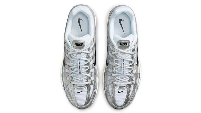 Nike P-6000 White Metallic Silver CD6404-105 Top