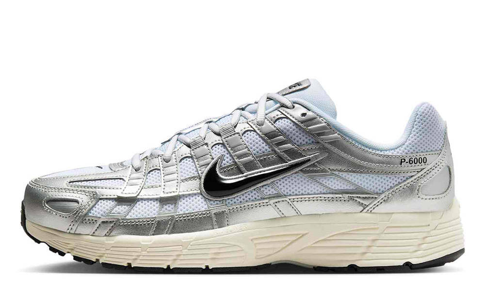 Nike P-6000 White Metallic Silver CD6404-105
