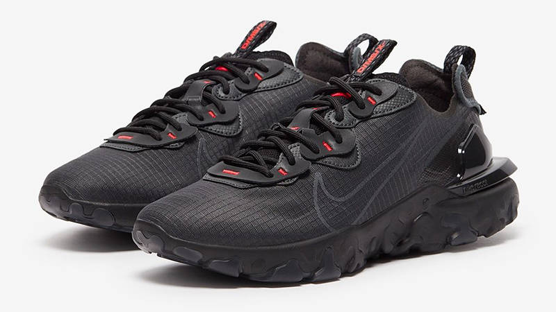 Nike React Vision Black Bright Crimson HQ3819-003 front