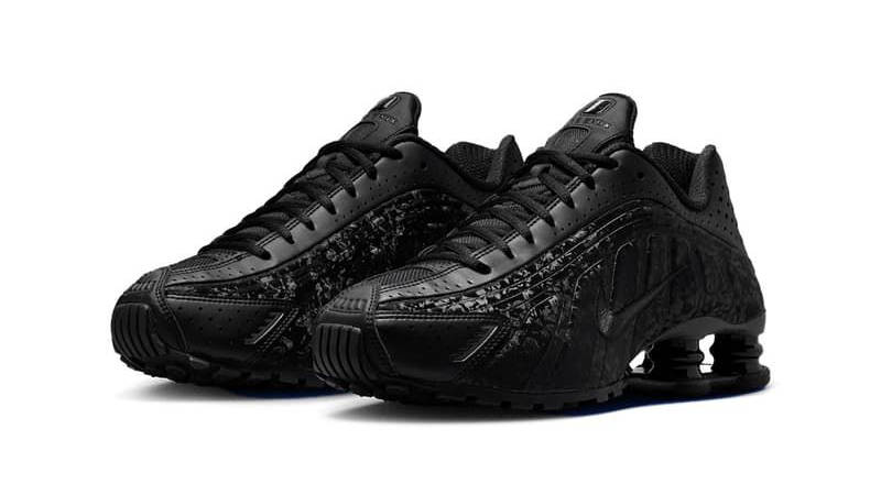 Nike Shox R4 Black Floral HV1992-600 front