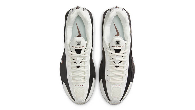 Nike Shox R4 Sail Black Fauna Brown AR3565-104 Top