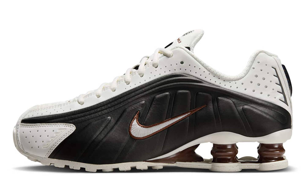 Nike Shox R4 Sail Black Fauna Brown AR3565-104