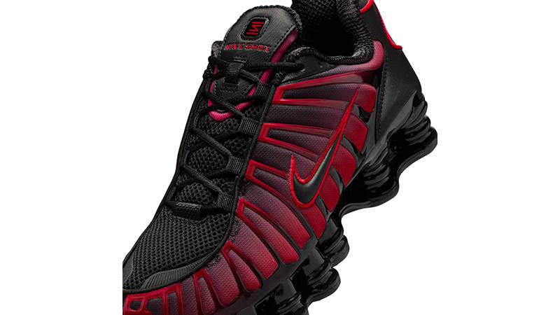 Nike Shox TL Black University Red IF6202-001 tongue