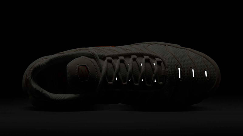 Nike TN Air Max Plus Phantom Safety Orange DM0032-019 in dark