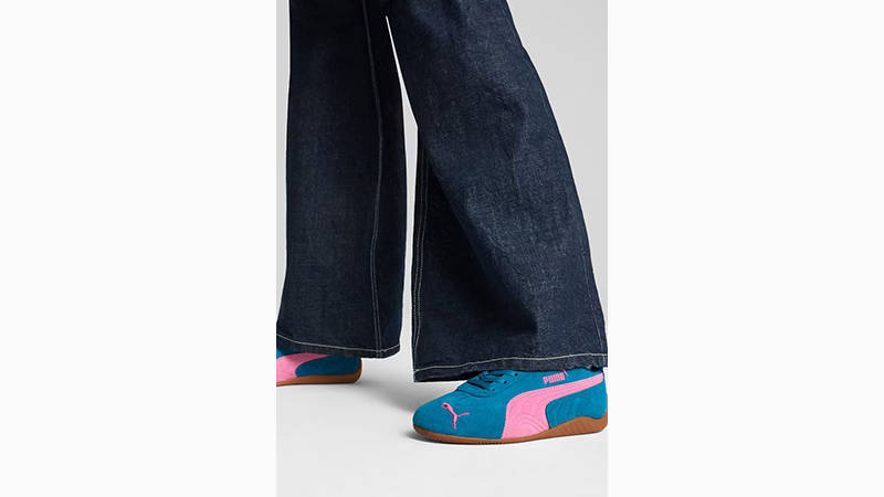 PUMA Speedcat OG Tropical Blue 398846-43 on foot front