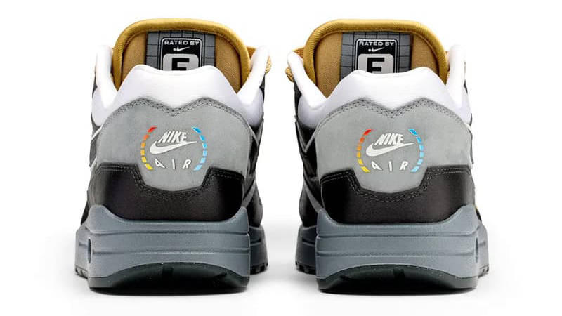 SWOOSH x Nike Air Max 1 Big Head Mode GoldenEye 007 IB9898-001 Back