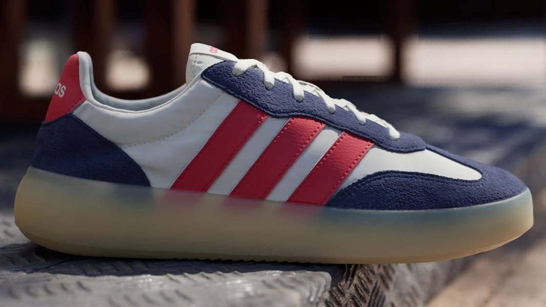 adidas Barreda Decode Dark Blue White Ruby Lifestyle Side