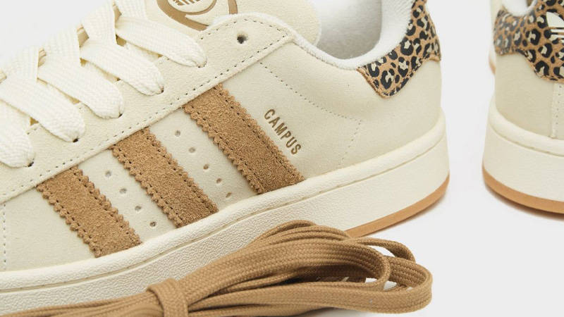 adidas Campus 00s Leopard Off White Closeup