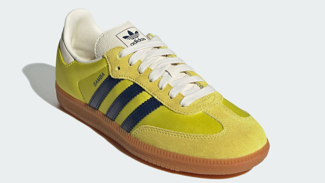 adidas Samba OG Shock Yellow Night Indigo Front