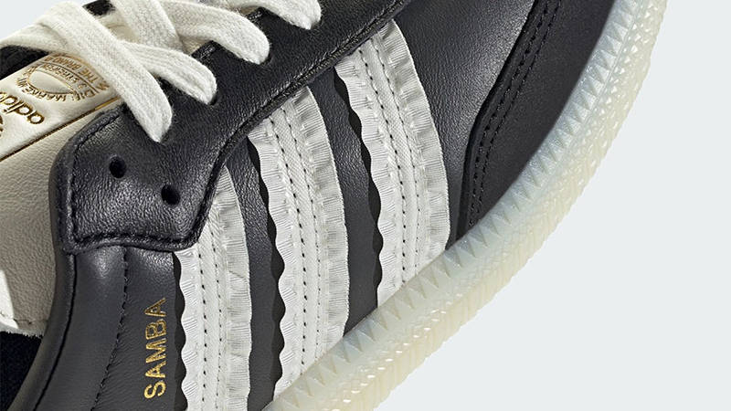 adidas Samba Ruffle Stripes Black JR8831 Detail