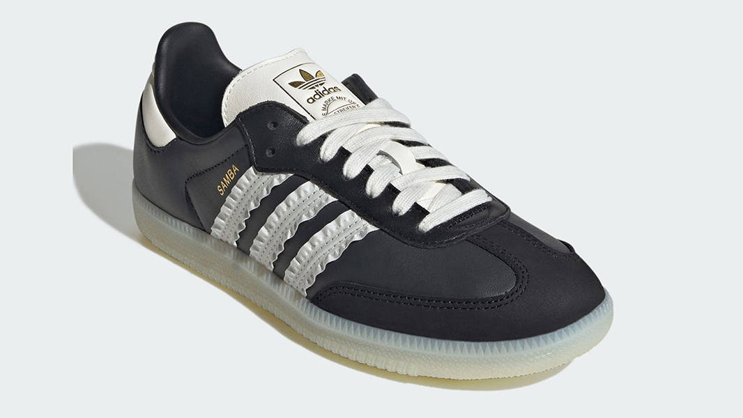 adidas Samba Ruffle Stripes Black JR8831 Side