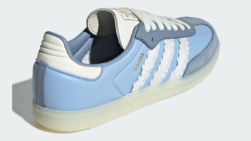 adidas Samba Ruffle Stripes Blue JR8829 Back