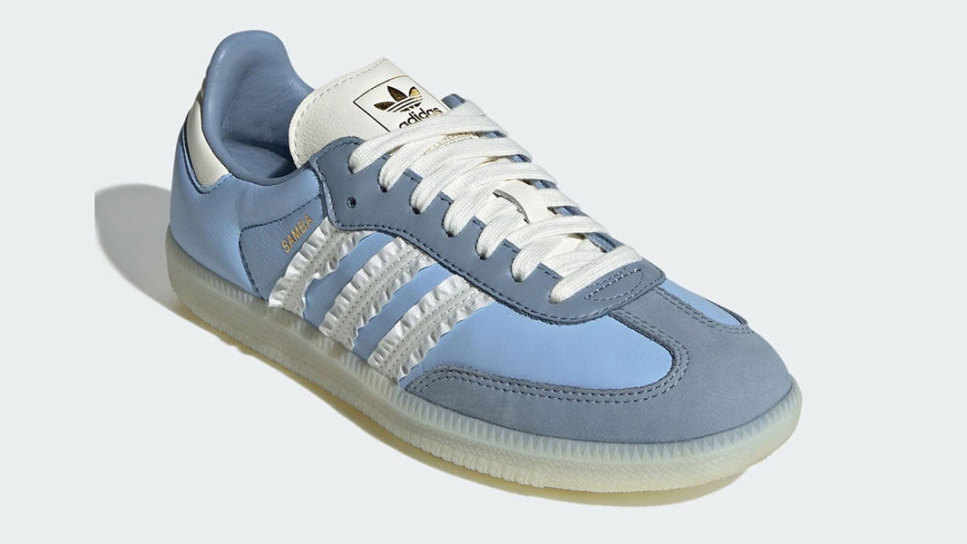 adidas Samba Ruffle Stripes Blue JR8829 Side